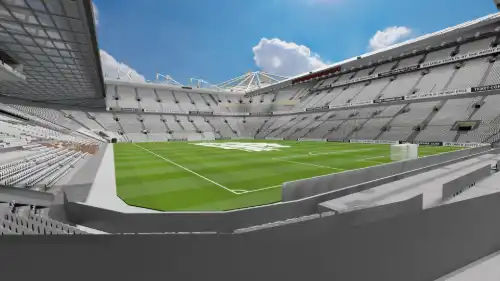 View from Section E132 at Old Trafford