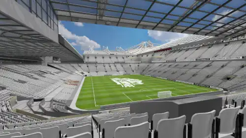 View from Section E233 at Old Trafford