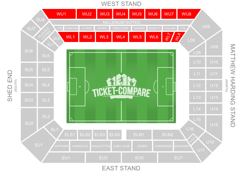 Stamford Bridge Stadium West Stand
