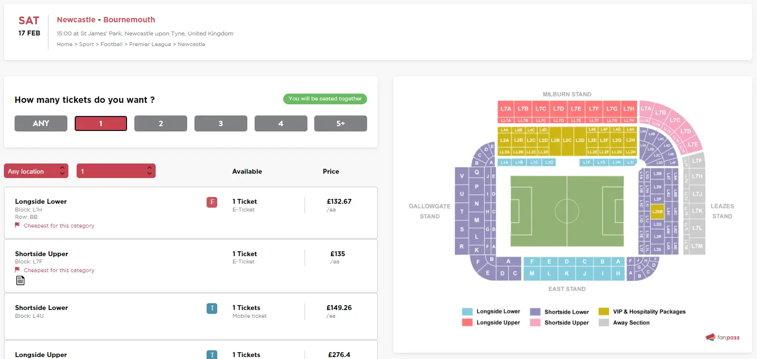 fanpass seating plan