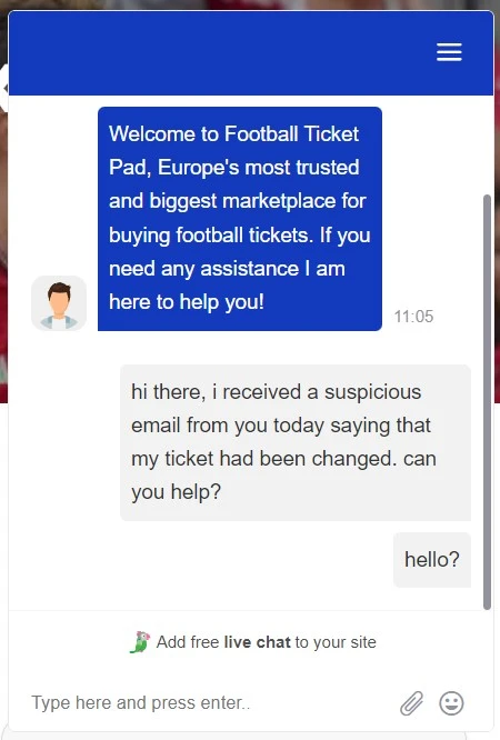 we tested their livechat support and response times