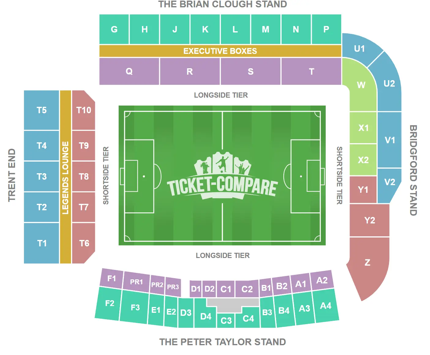 City Ground Seating plan