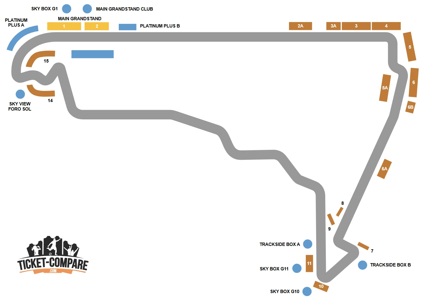 Autodromo Hermanos Rodriguez Seating Plan