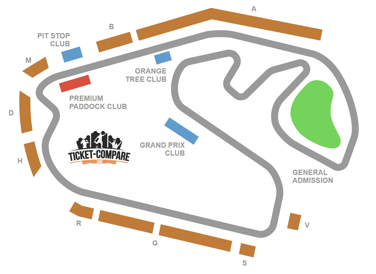 Autodromo Jose Carlos Pace Seating Plan