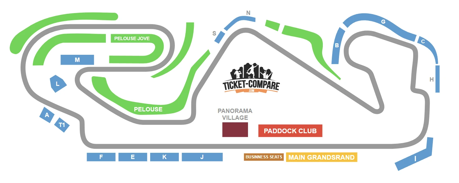Circuit de Barcelona-Catalunya Seating Plan