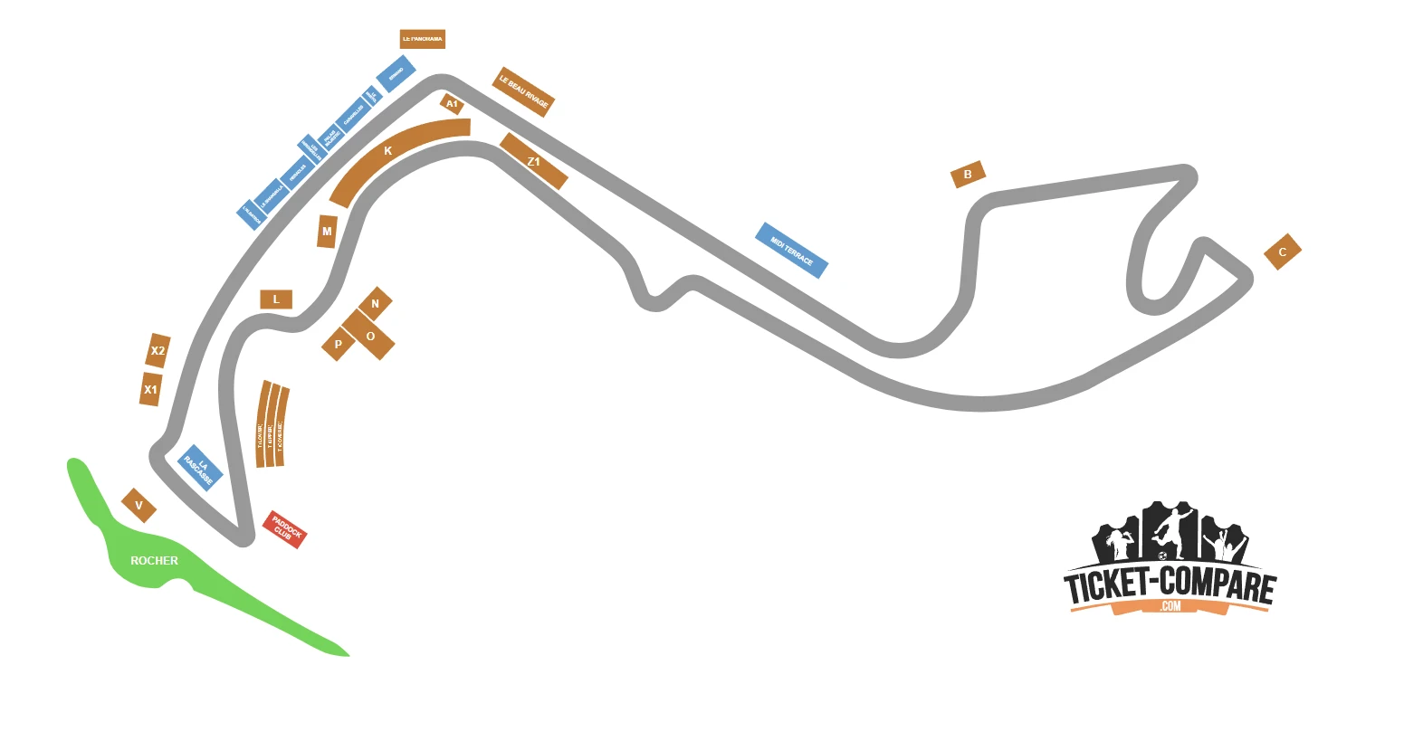 Circuit de Monaco Seating Plan