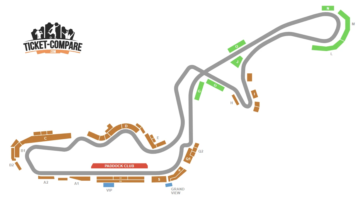 Suzuka Circuit Seating Plan