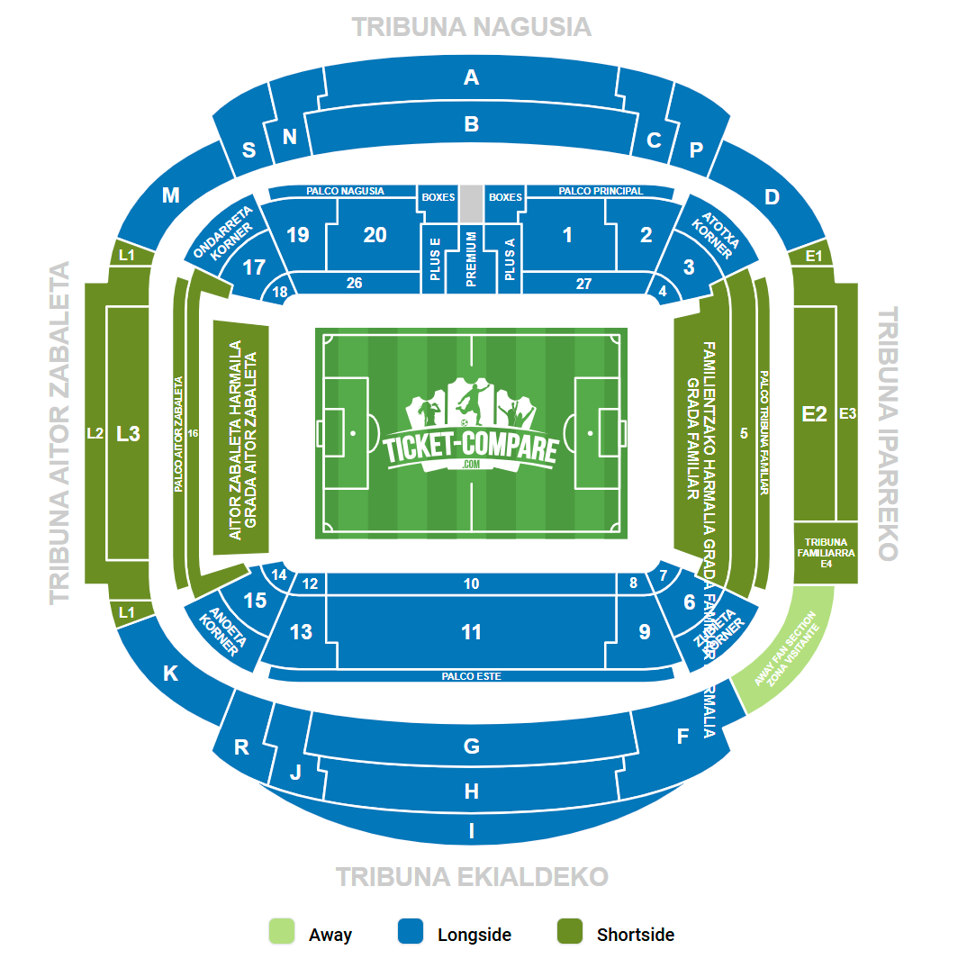Reale Arena Seating Plan