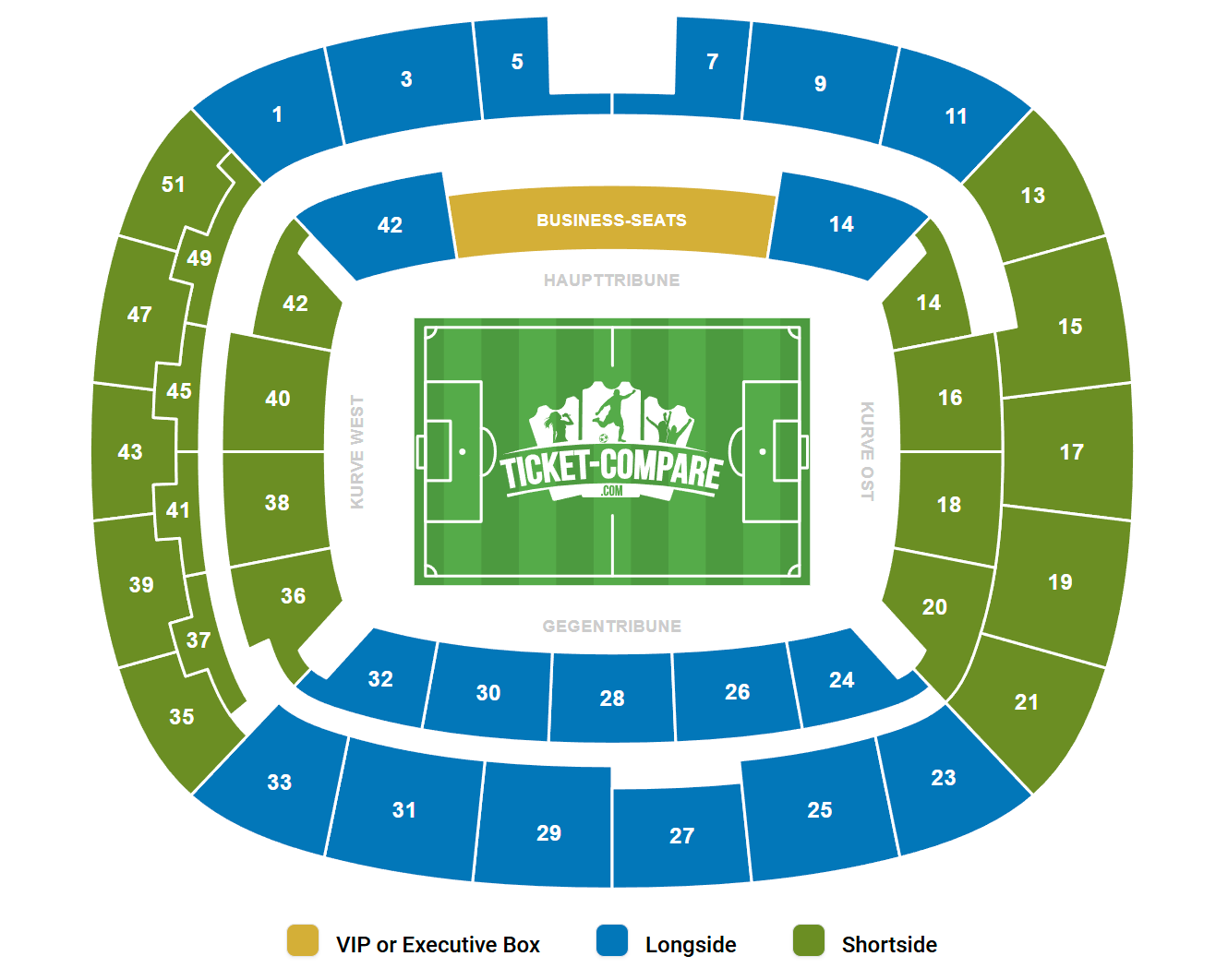 Deutsche Bank Park Seating Plan