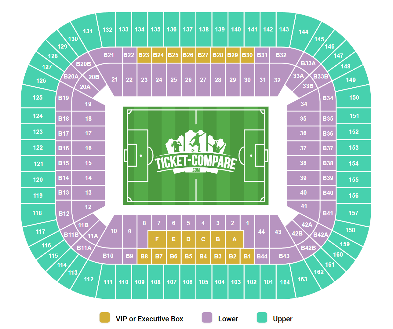 Merkur Spiel-Arena Seating Plan