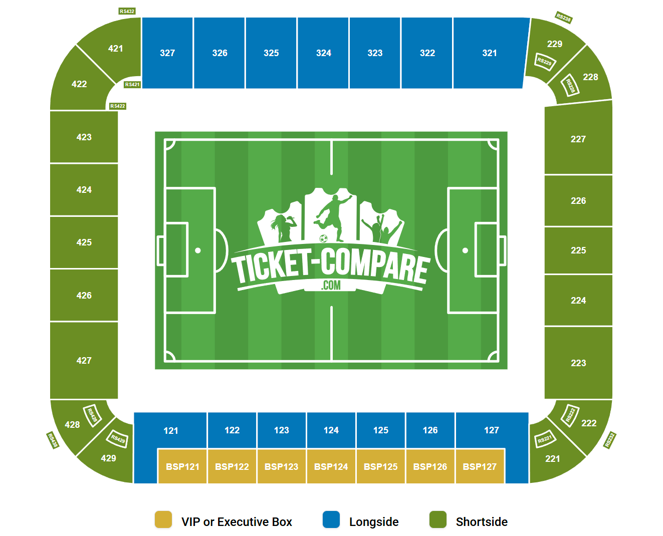 Planet Group Arena Seating Plan