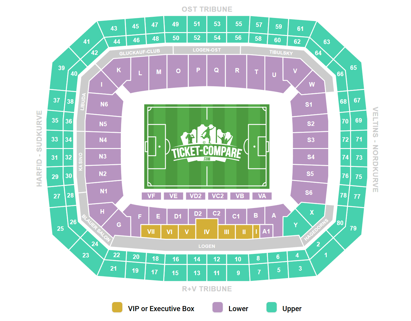 Veltins-Arena Seating Plan